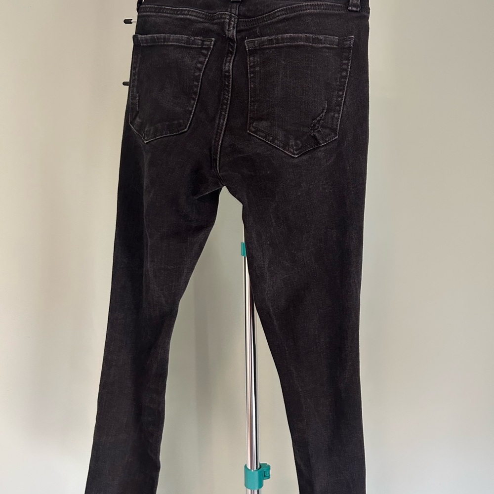 Aeropostale Black Distressed High Waisted Skinny Jeans - Picture 2 of 3